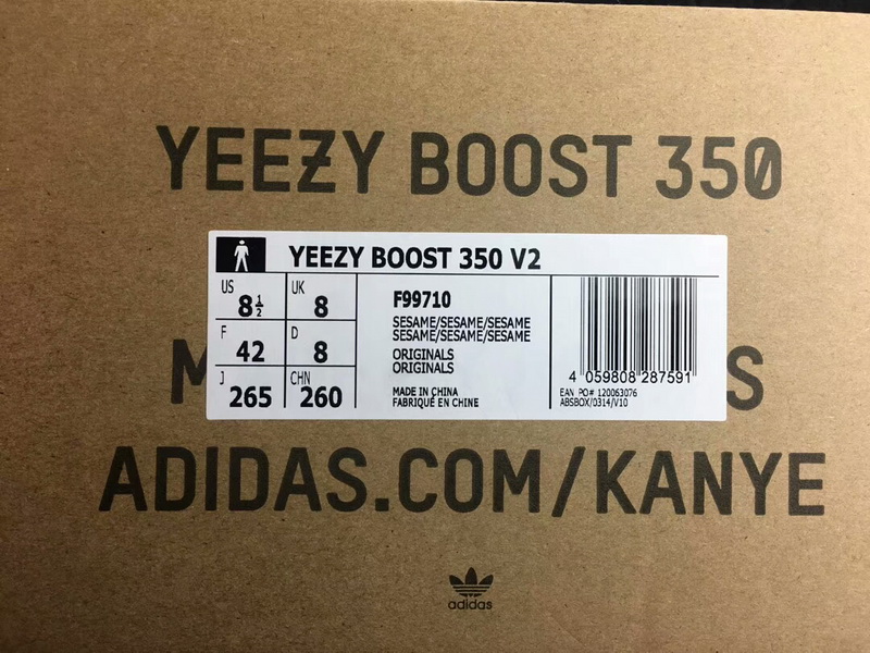 Super Max Yeezy 350 V2 Boost Sesame(98% Authentic quality)